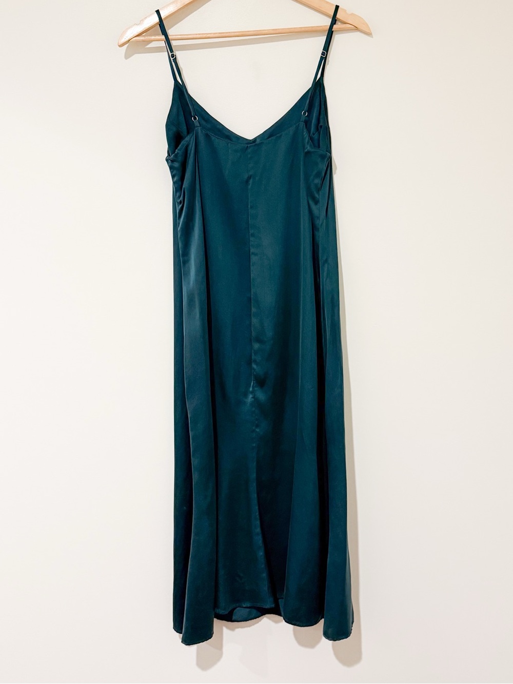 Reformation Teal Slip Dress - Picture 3 of 11